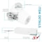 Luxrite 2 Inch LED Recessed Downlight 3CCT 3000K-5000K 8W 600LM Dimmable Damp Rated IC Rated LR23275-1PK - alternate 7